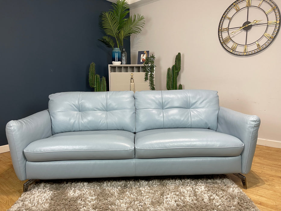 Mimi 3 Seater Leather Pearle Blue (WA2)