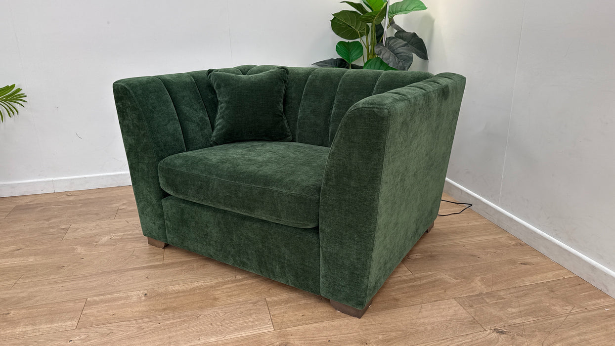 Sofology The Downtown Fabric Loveseat in Aston Moss All Over