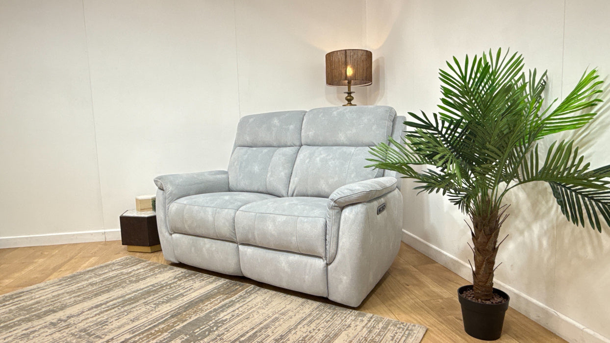 Sofology Bradie 2 Seater Power Recliner in Lifestyle Flecked Silver