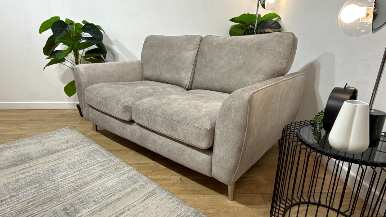 Sofology The Hackney Fabric 2 Seater Sprung Seats in Lifestyle Dapple Fabric Stone Mix