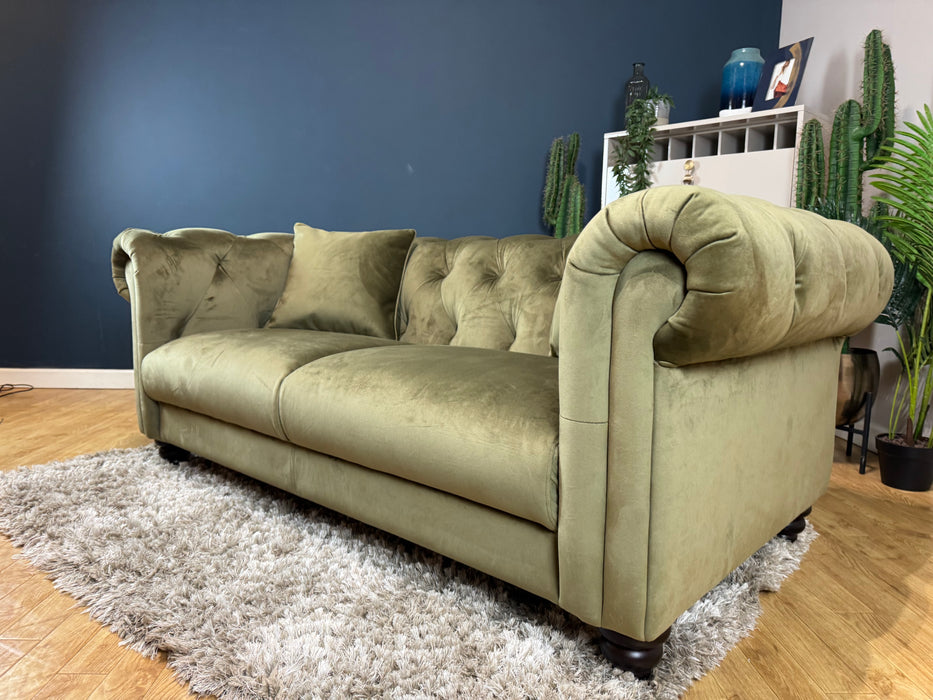 Balmoral Fabric 2 Seater - Matt Velvet Moss (WA2)