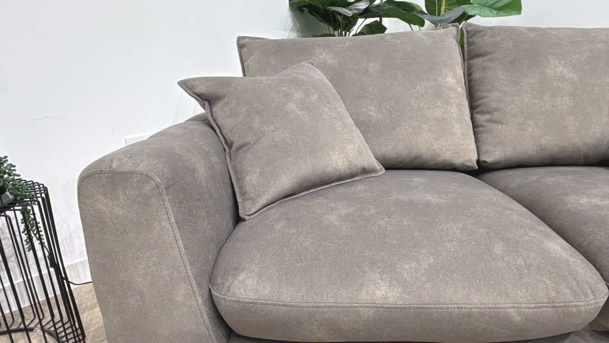 Sofology Hudson Fabric 2 Seater in Lifestyle Flecked Mocha