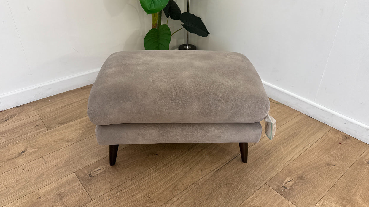 Sofology Adler Fabric Designer Footstool in Lifestyle Mottled Marble