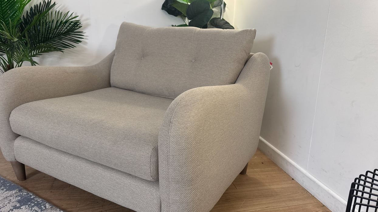 Sofology Ambleside Fabric Loveseat in Bentley Taupe