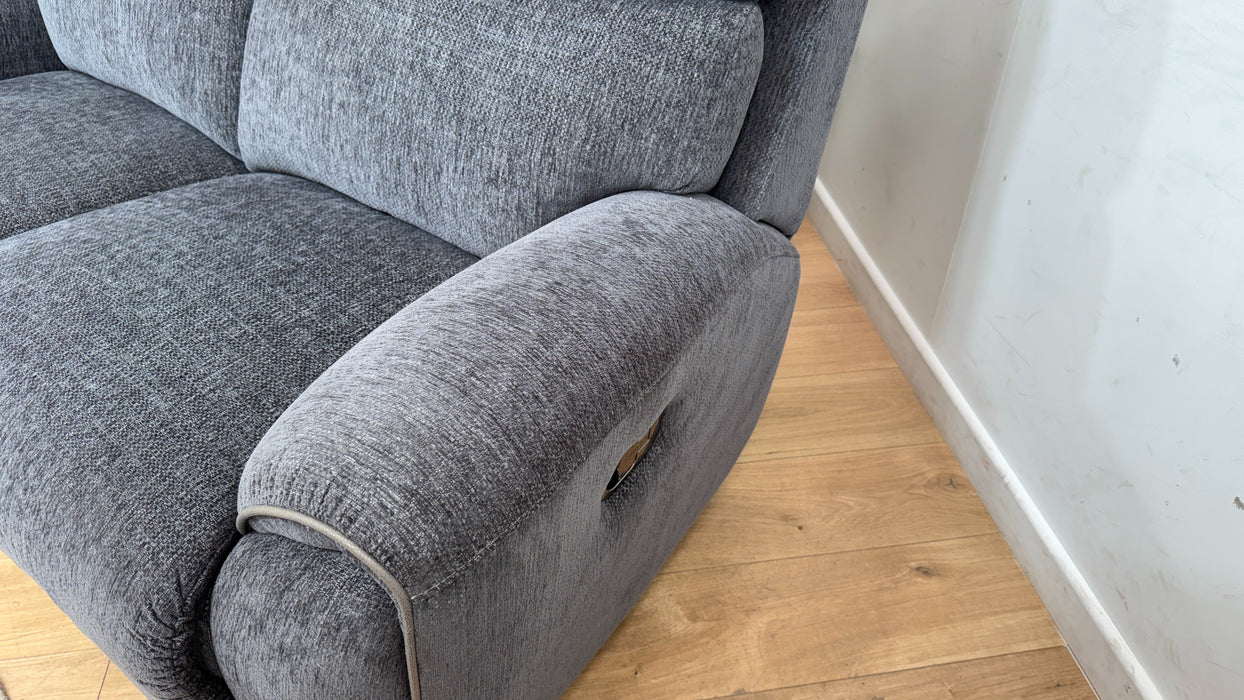 DFS Forster Express Fabric 2 Seater Recliner in Grey
