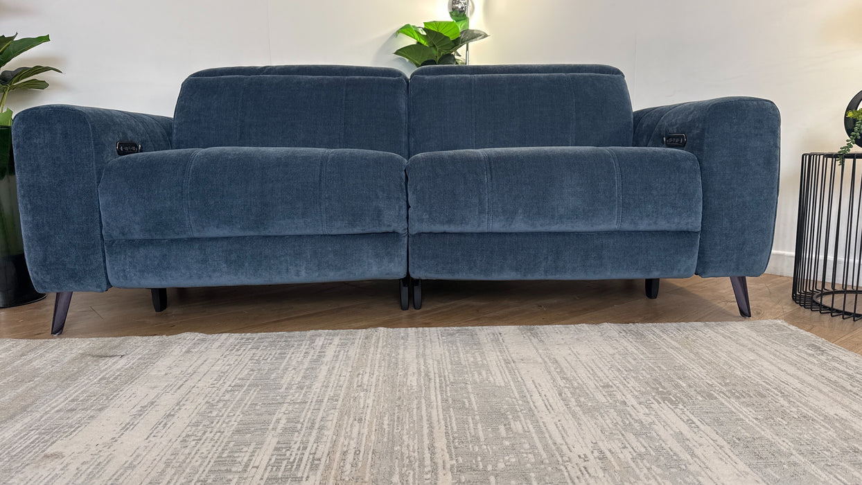 Sofology Allure Fabric Recliner 2.5 in Denim