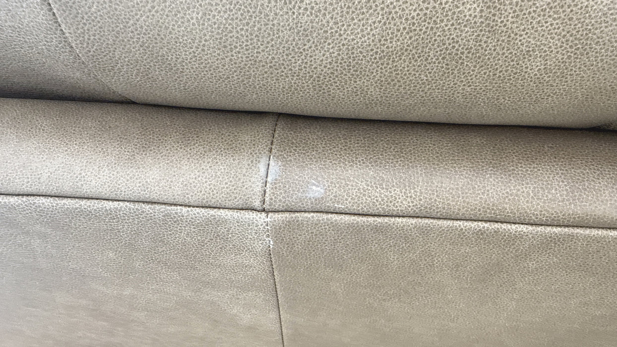 Sofology Artisan Leather 4 Seater Split in Artisan Relaxed Natural Grain Taupe/Natural Mix