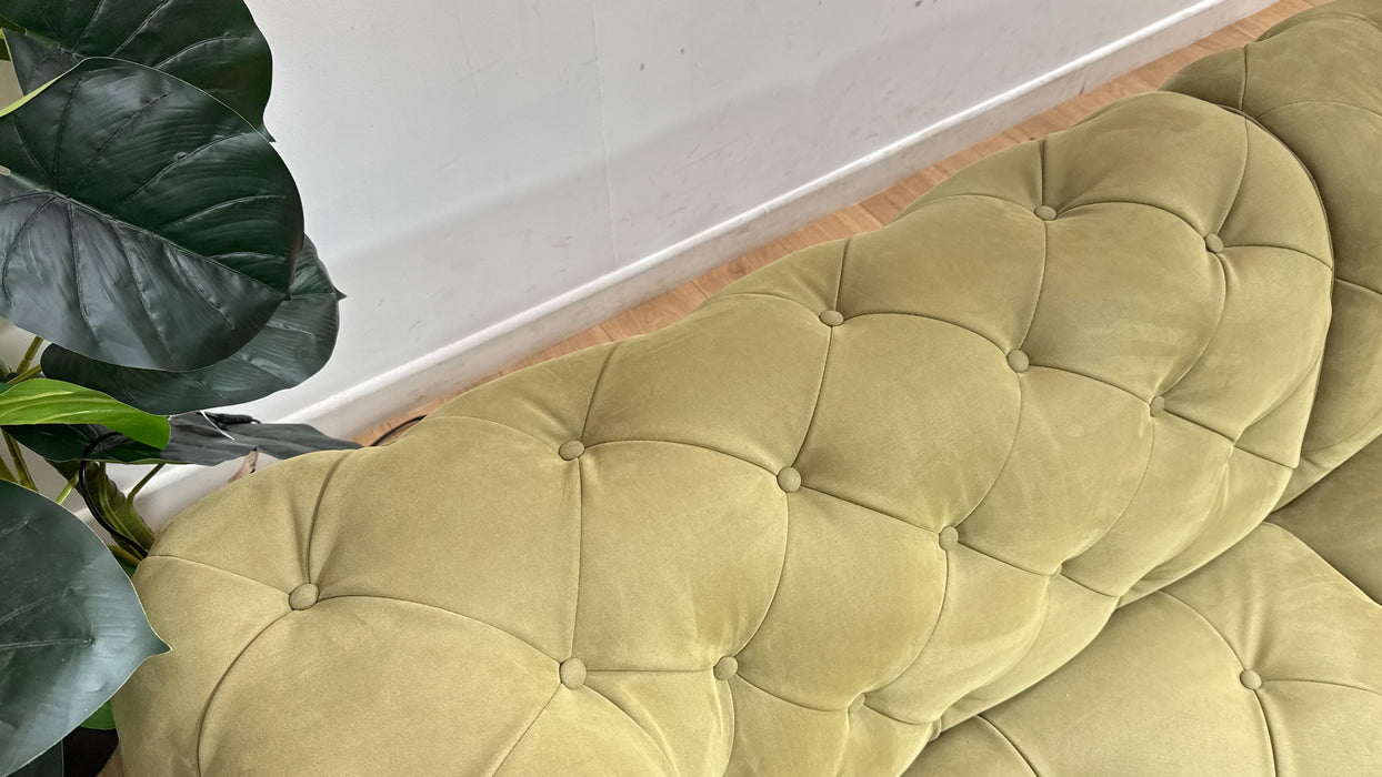 Sofology Venezia Fabric 3 Corner 1.5 in Lifestyle Nubuck Feel Moss