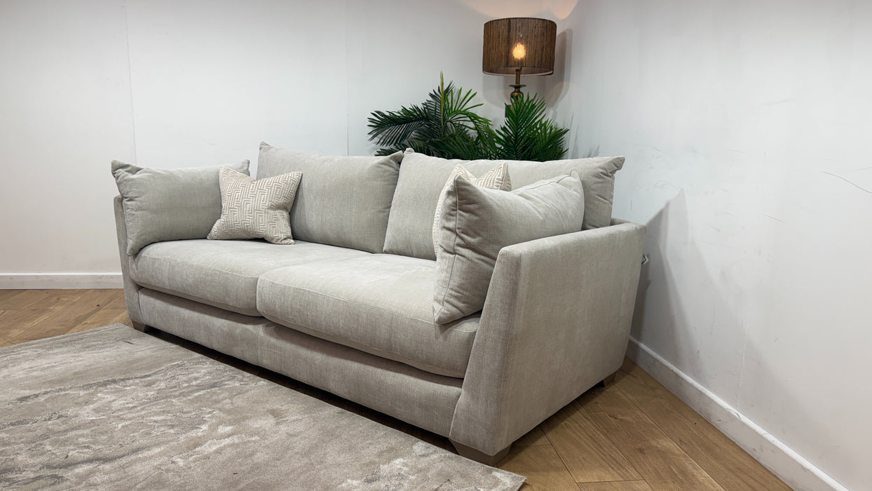 Sofology Tallulah Fabric 3 Seater in Soft Chenille Linen Mix