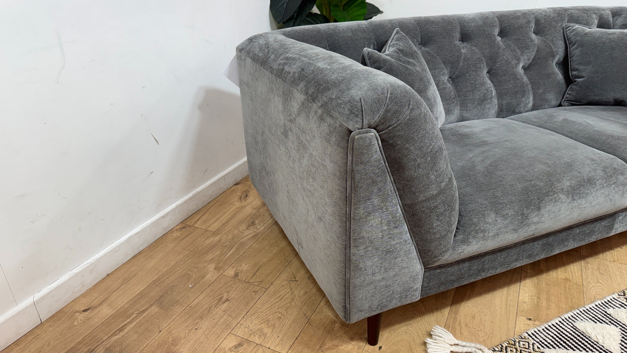 Sofology Bridgerton Fabric 3 Seater in Soft Chenille Slate