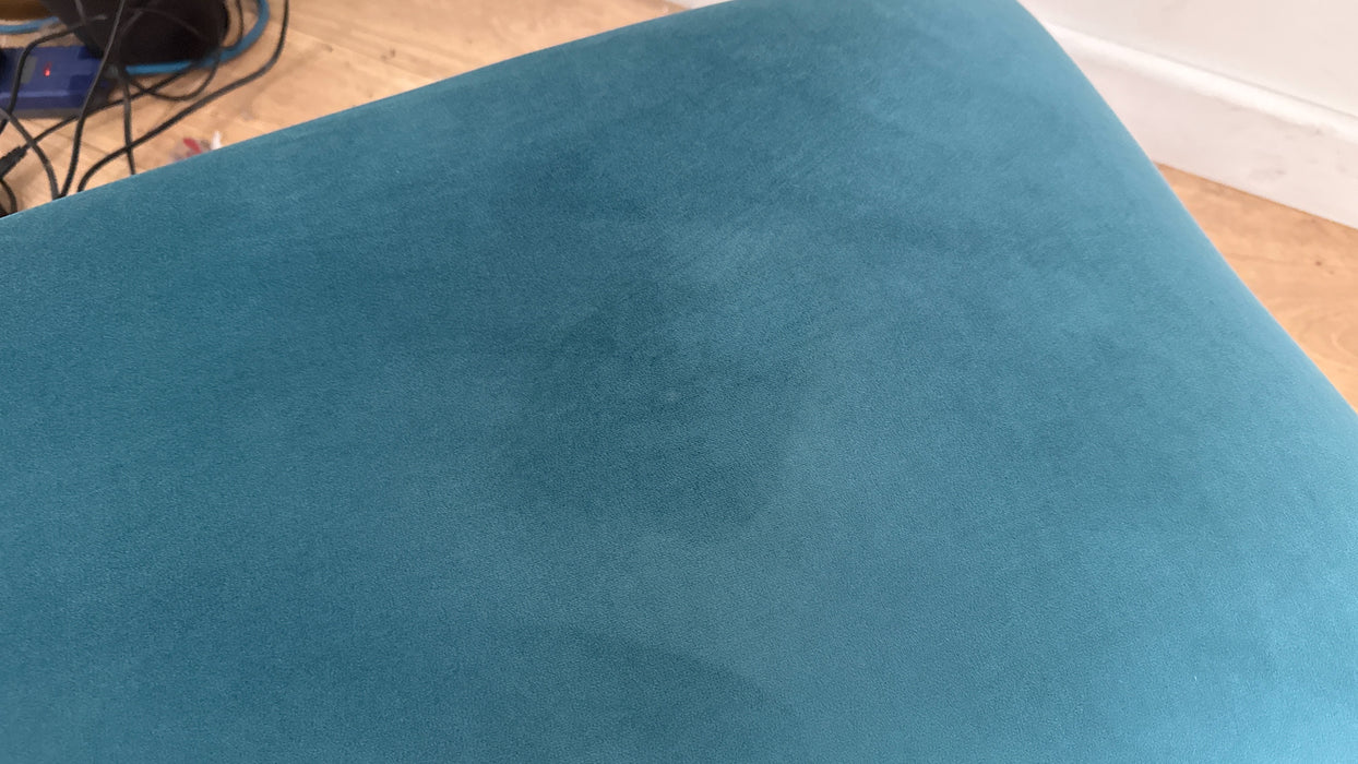 Sofology Islington Fabric Ottoman Storage Footstool in Sleek Teal