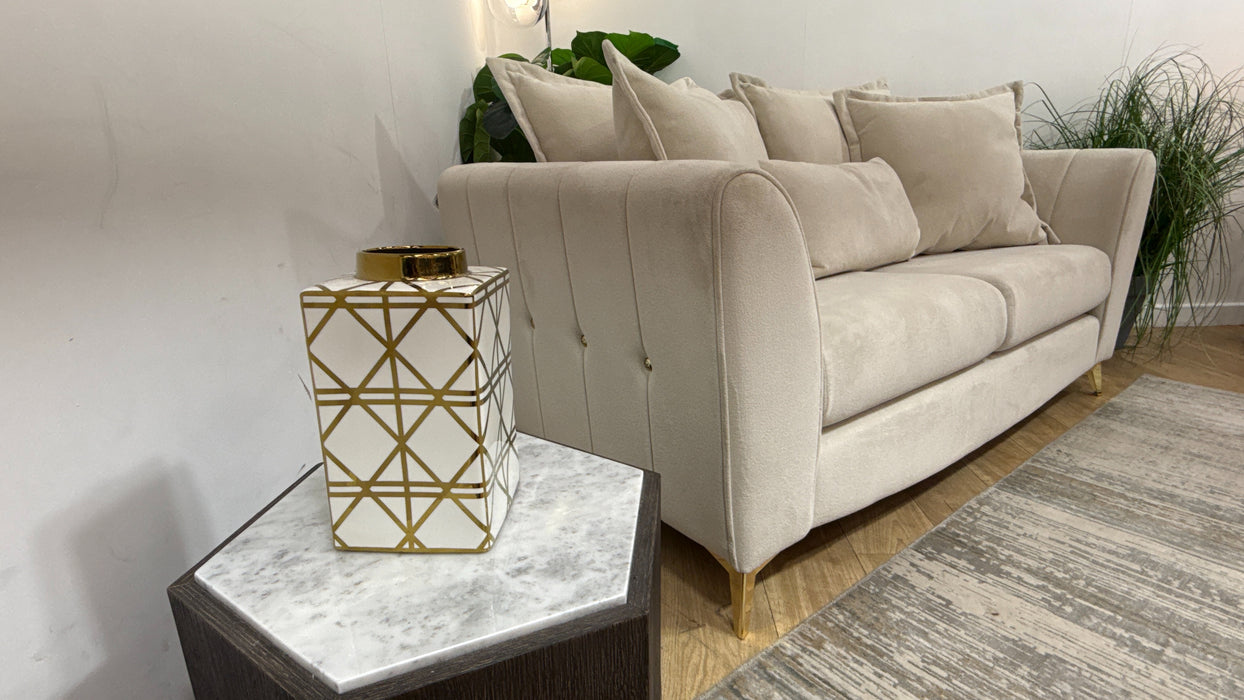 Sofology Luella Fabric 2 Seater in Soft Sherpa Natural