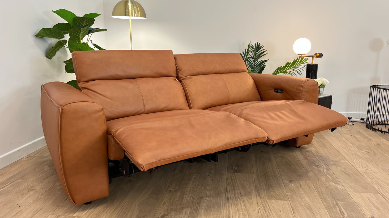 Bohemia 3 Seater - Leather Sofa - Tan