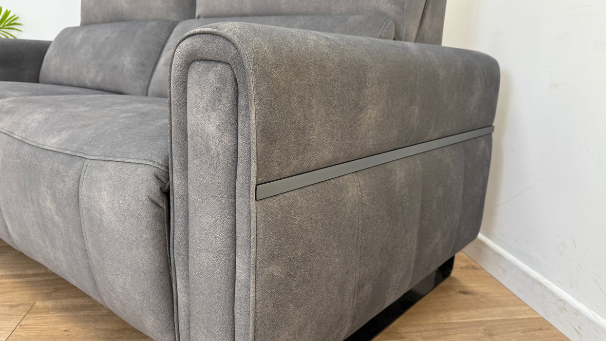 The Ravello 2.5 Seater - Lifestyle Flecked Fabric Charcoal