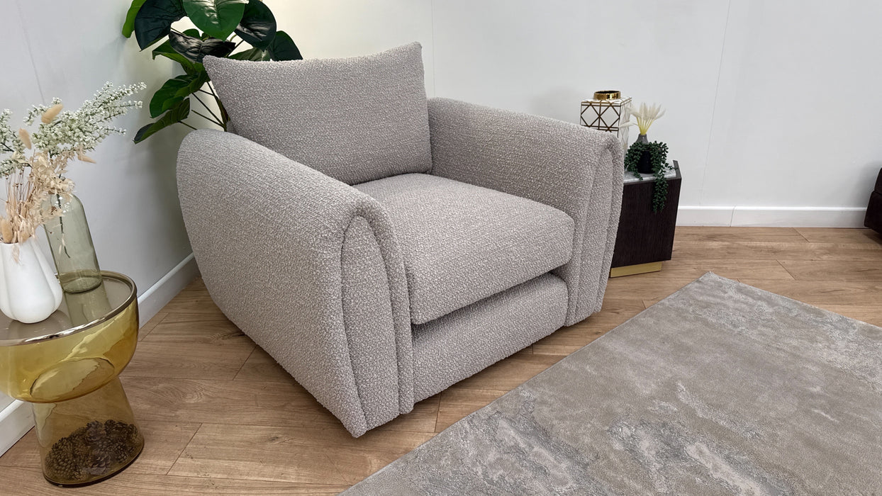 Sofology Marble Arch Fabric Chair in Cologne Plain Mink
