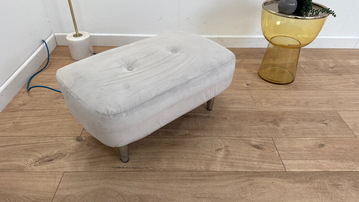 Illinois Fabric Footstool