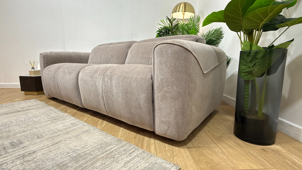 Sofology The riviera 2.5 Seater Sofa  in relaxed chenille nutmeg