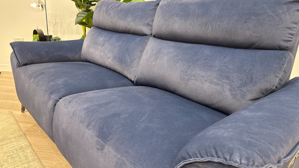 Sofology Arlo Fabric 2.5 Seater Power Recliner in Lifestyle Flecked Navy