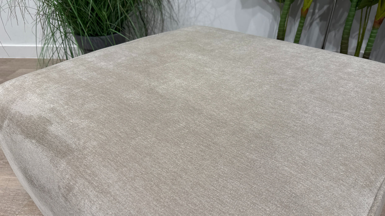 Sofology Moderna Fabric Designer Footstool in Chenille Wicker All Over