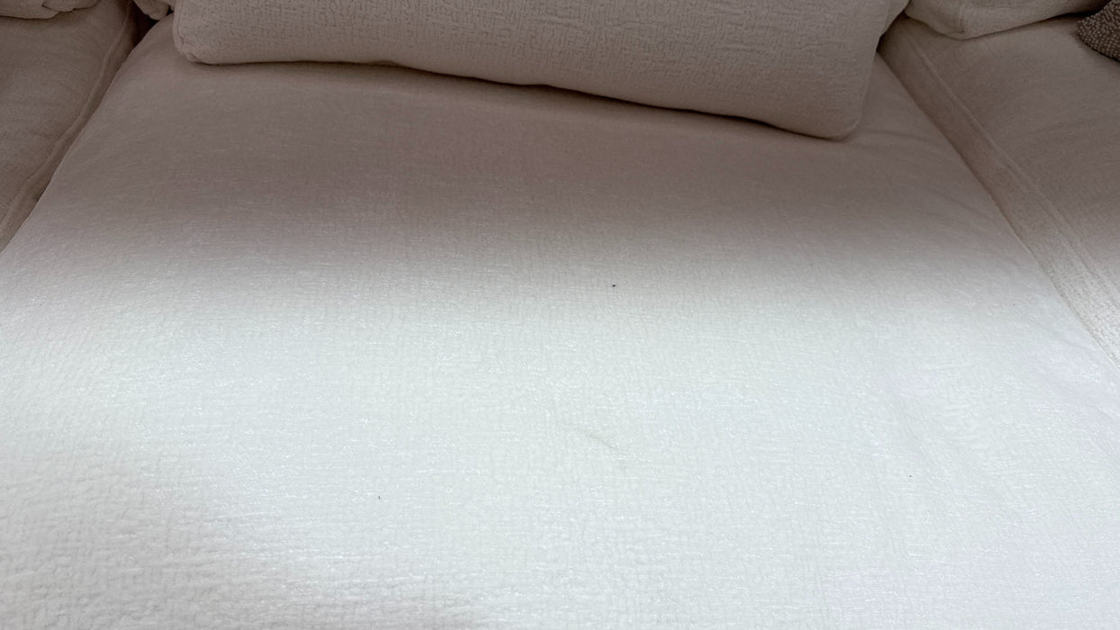 Sofology Bellagio Fabric 3 Corner 3 Reversible Feather Flex Seats in Chunky Luxe Chenille Snow Mix