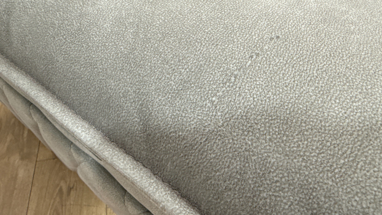 Sofology Benz Fabric 3 Seater Power Recliner/Headrest in Lifestyle Flecked Stone