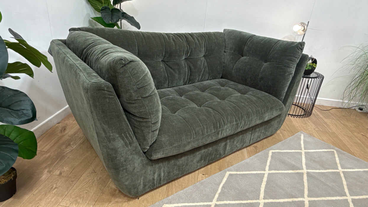 Sofology The Cocoon Fabric 2 Seater in Relaxed Chenille Pine