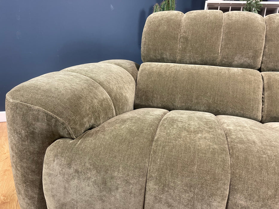 Nobu Fabric 2 Seater - Relaxed Chenille Olive Green (WA2)