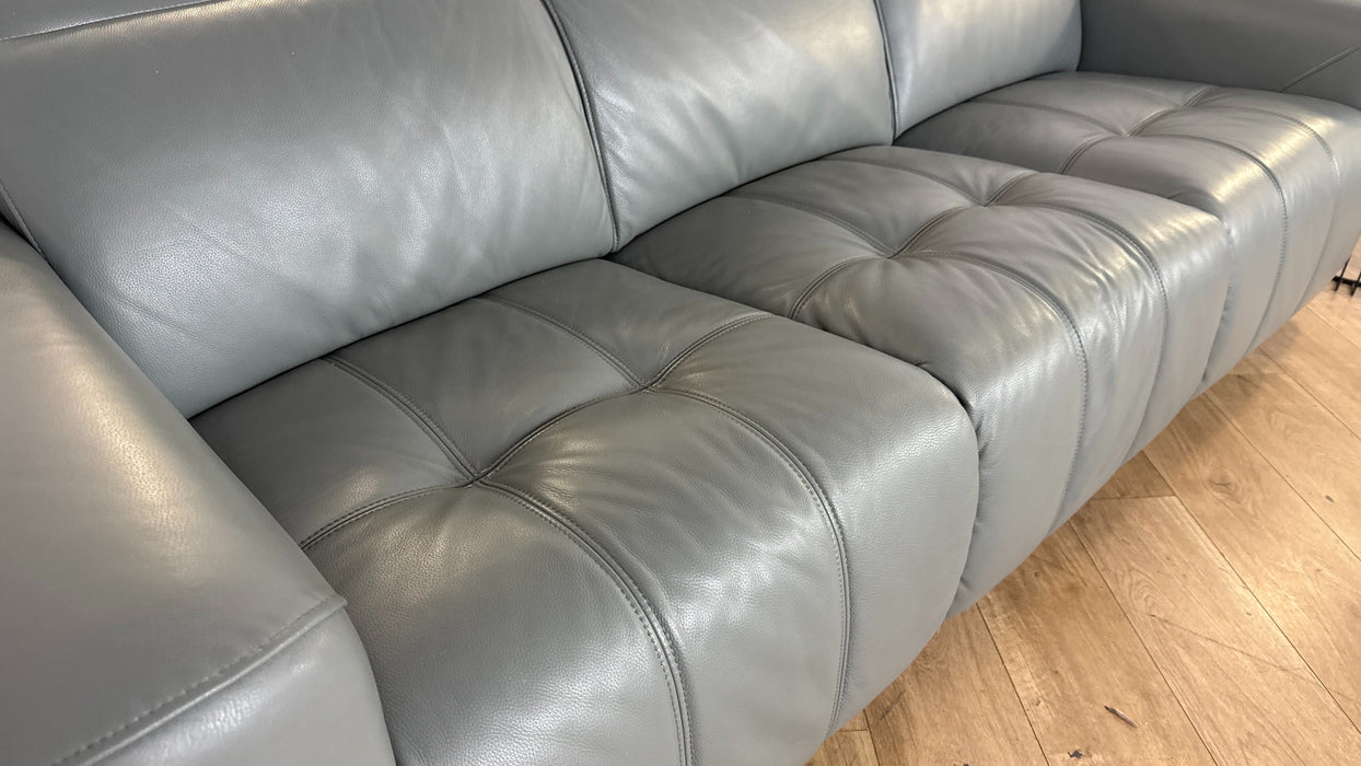 Sofology Marvella Leather 3 in Granite Teal