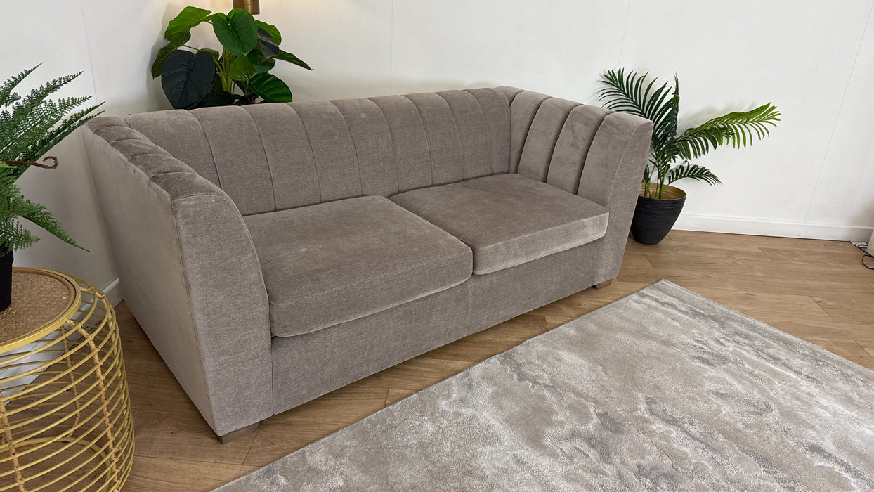 Sofology Downtown 3 Seater Sofa Bed in Soft Chenille Wicker