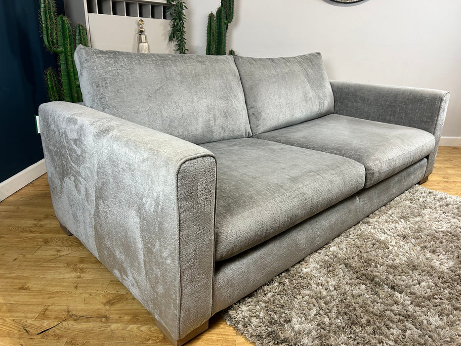 Majestica 4 Seater Sofa Plain Steel Mix Fabric (WA2)