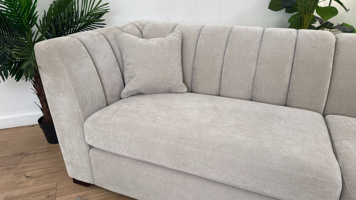 Sofology The Downtown 4 Seater Fabric Sofa in Soft Chenille Linen