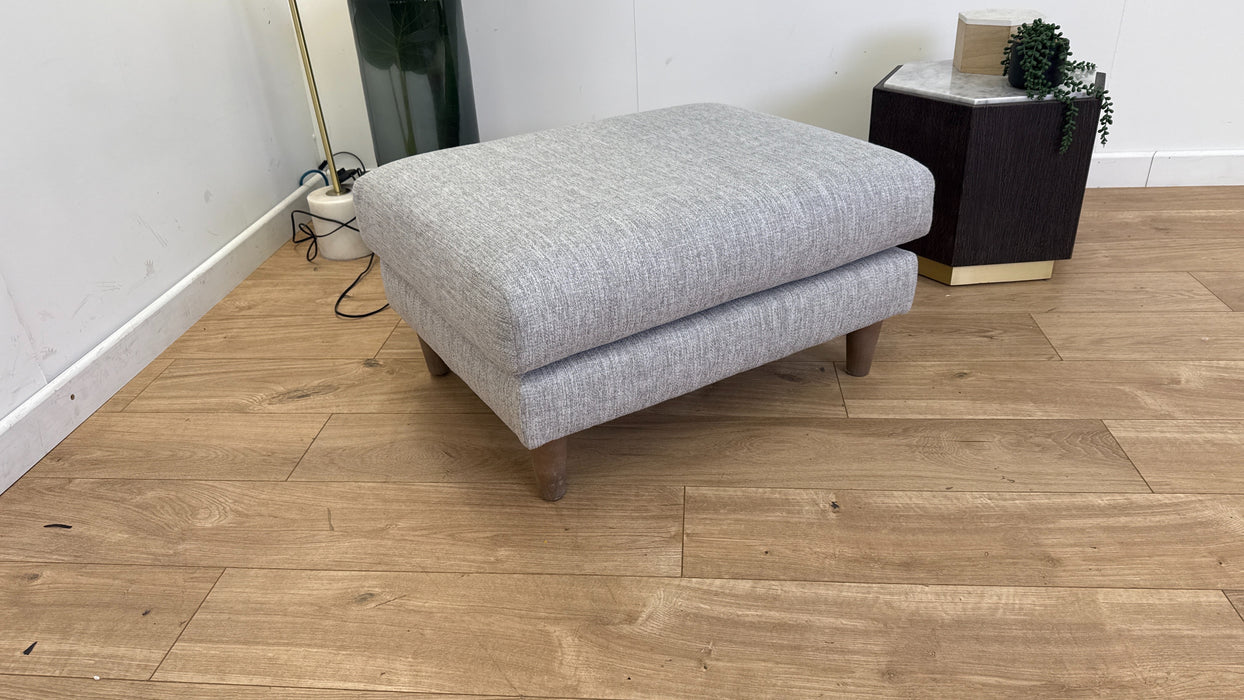 Sofology The Ambleside Fabric Footstool in Capital Light Grey