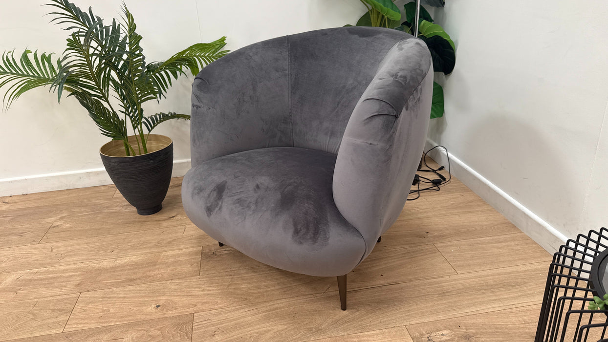 DFS Darcy Accent Chair in Steel