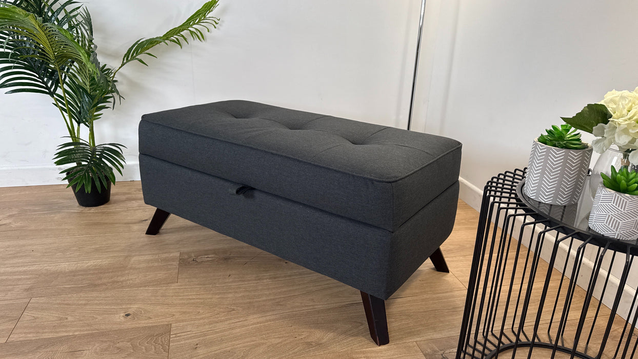 Adriana  - Fabric Storage Footstool