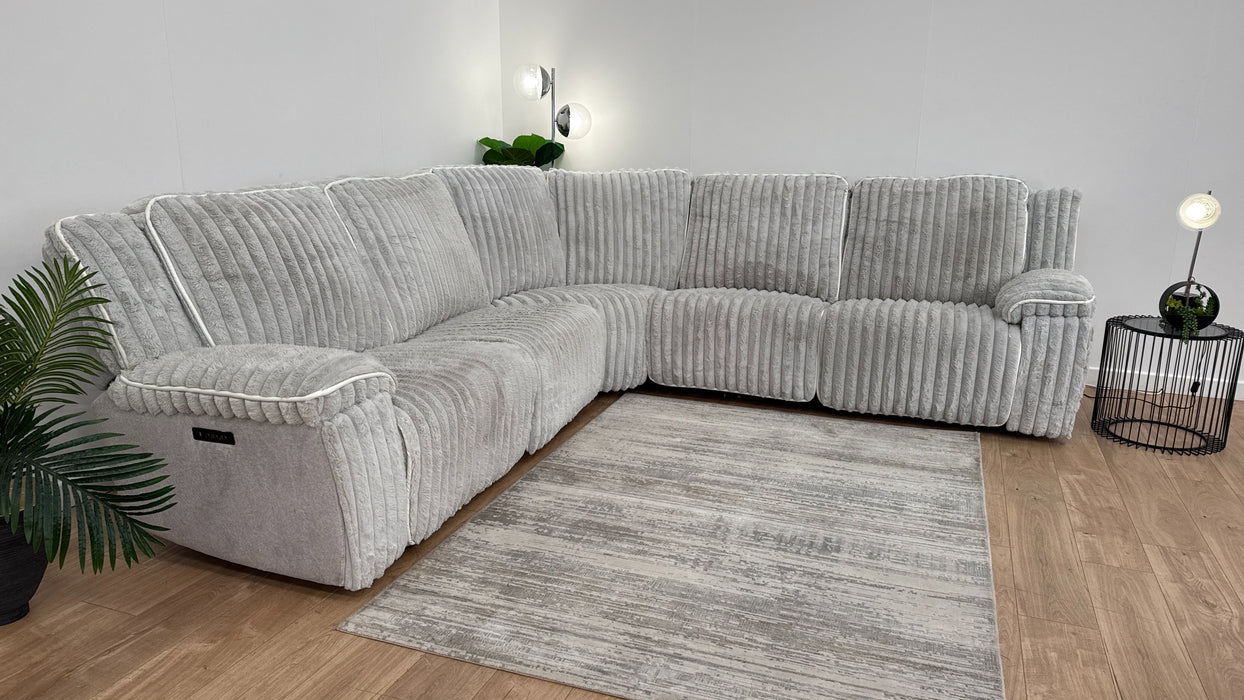 DFS Fuzzy Recliner 2 Corner 2 in Grey