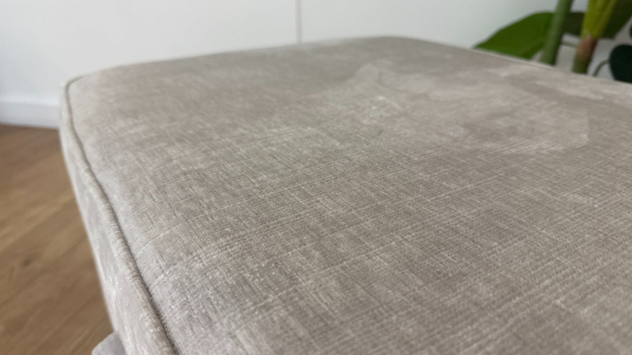 Sofology The Georgio Fabric Storage Footstool in Oyster All Over