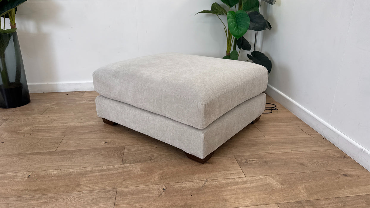 Sofology Tallulah Fabric Storage Footstool in Soft Chenille Wicker