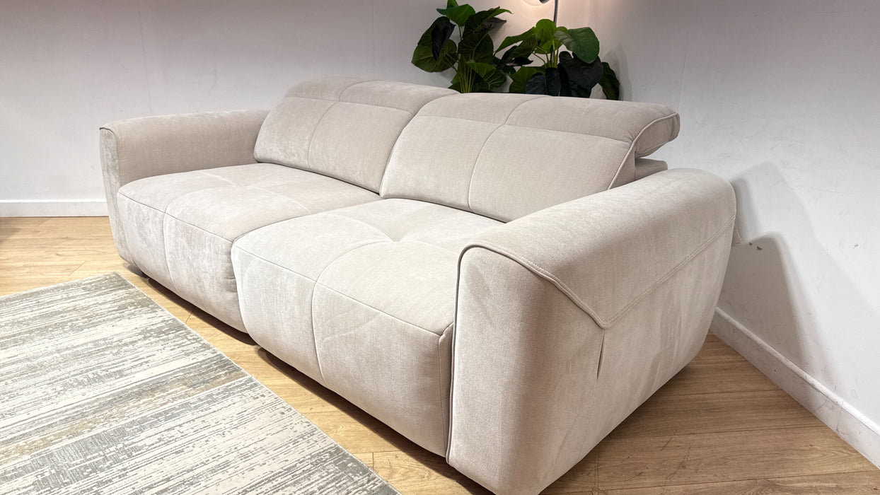 Sofology Riviera Fabric 3 Seater Motion Chaise in Relaxed Chenille Cotton