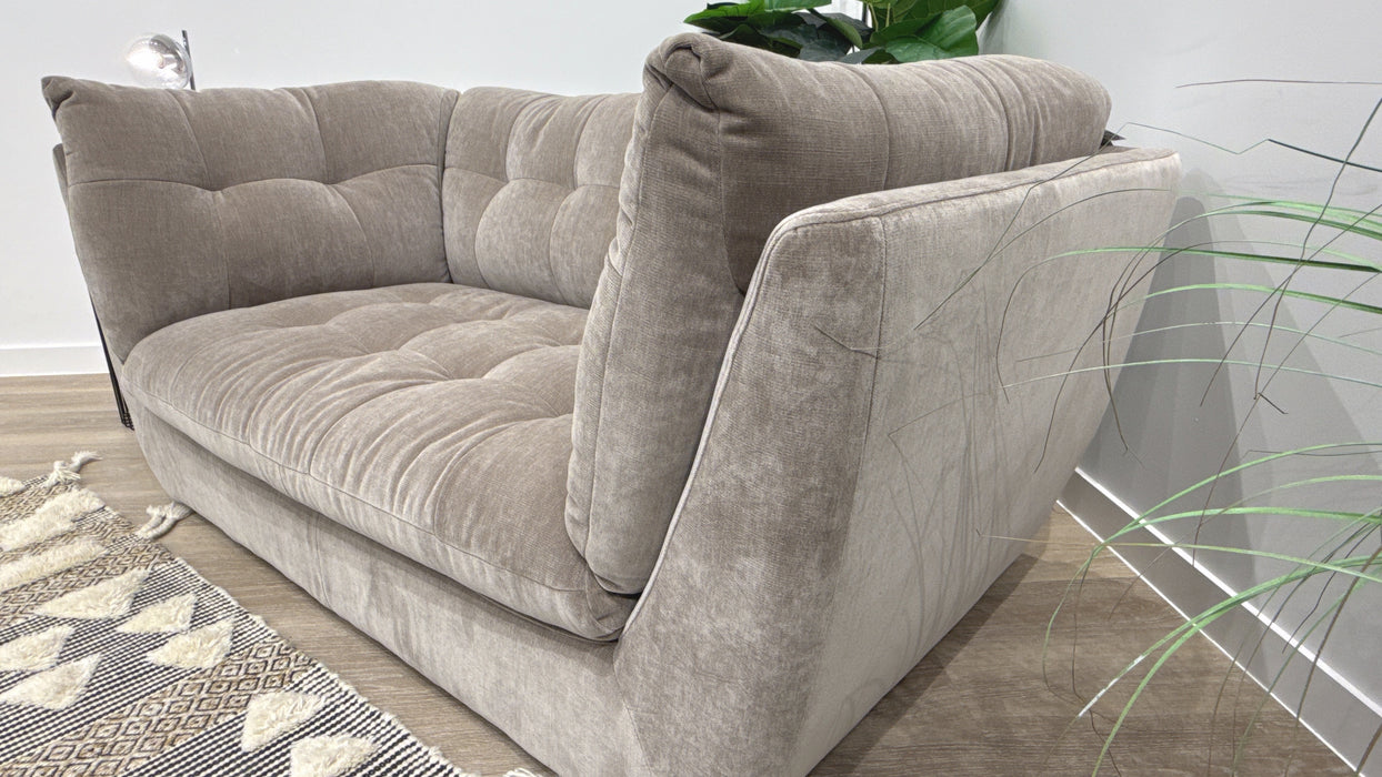 Sofology Cocoon Fabric 2 Seater in Relaxed Chenille Nutmeg