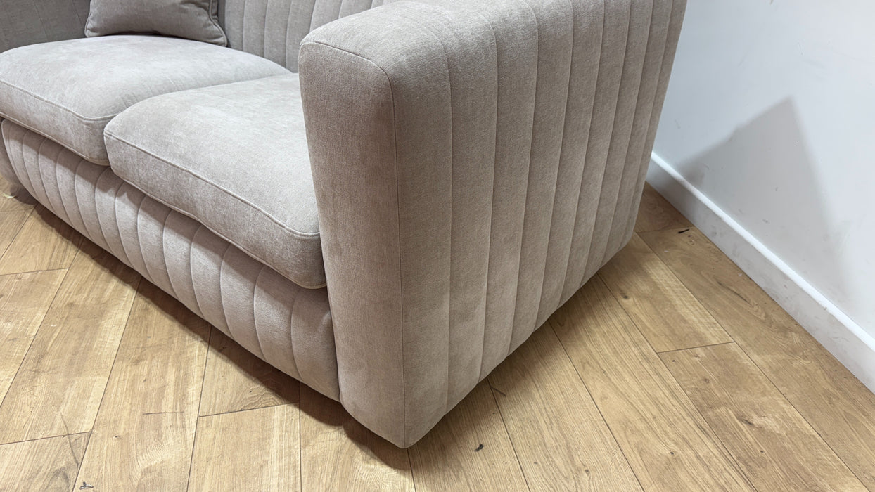 Sofology Astoria Fabric 2 Seater in Vintage Chenille Pebble
