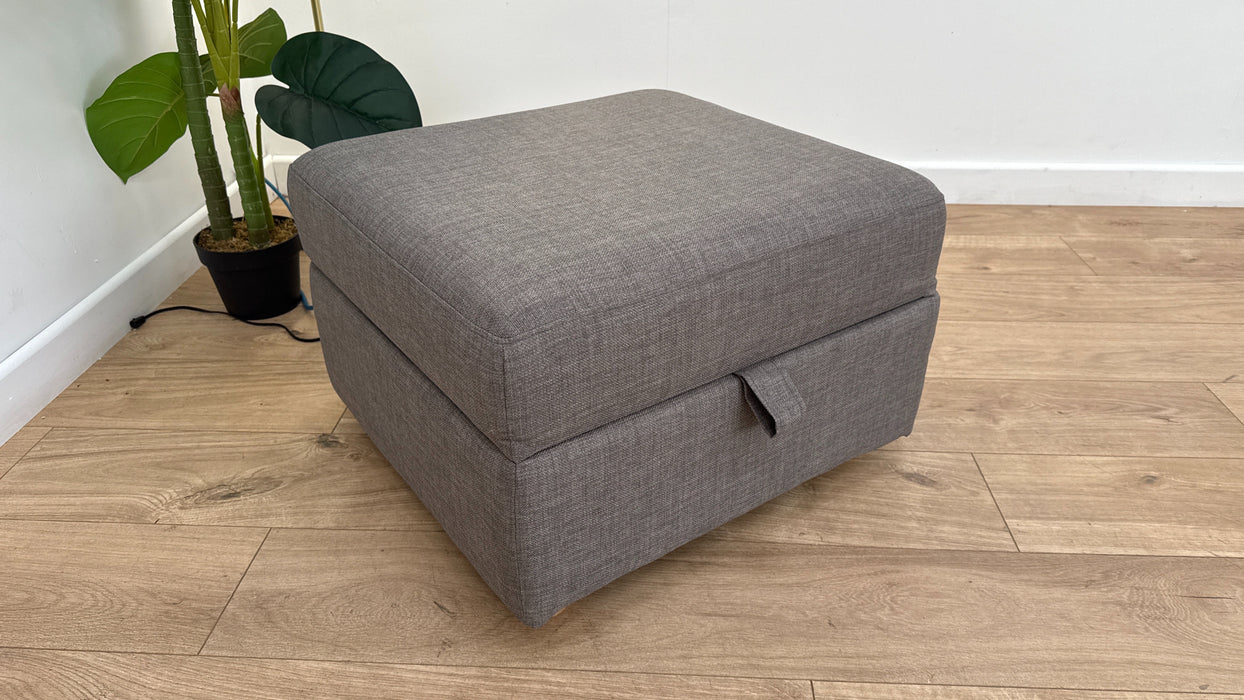 DFS Zana Fabric Footstool in Slate