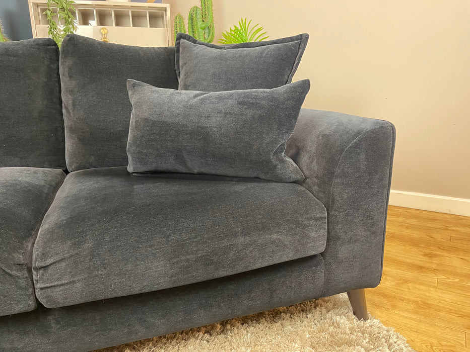 Mayfair Fabric 2 Seater - Soft Chenille Ebony All Over (WA2)