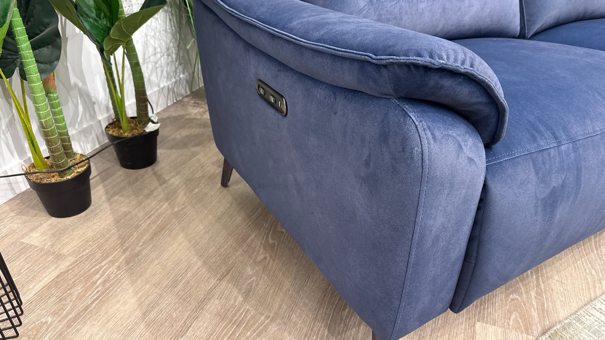 Sofology Arlo Fabric 2.5 Seater Power Recliner in Lifestyle Flecked Navy