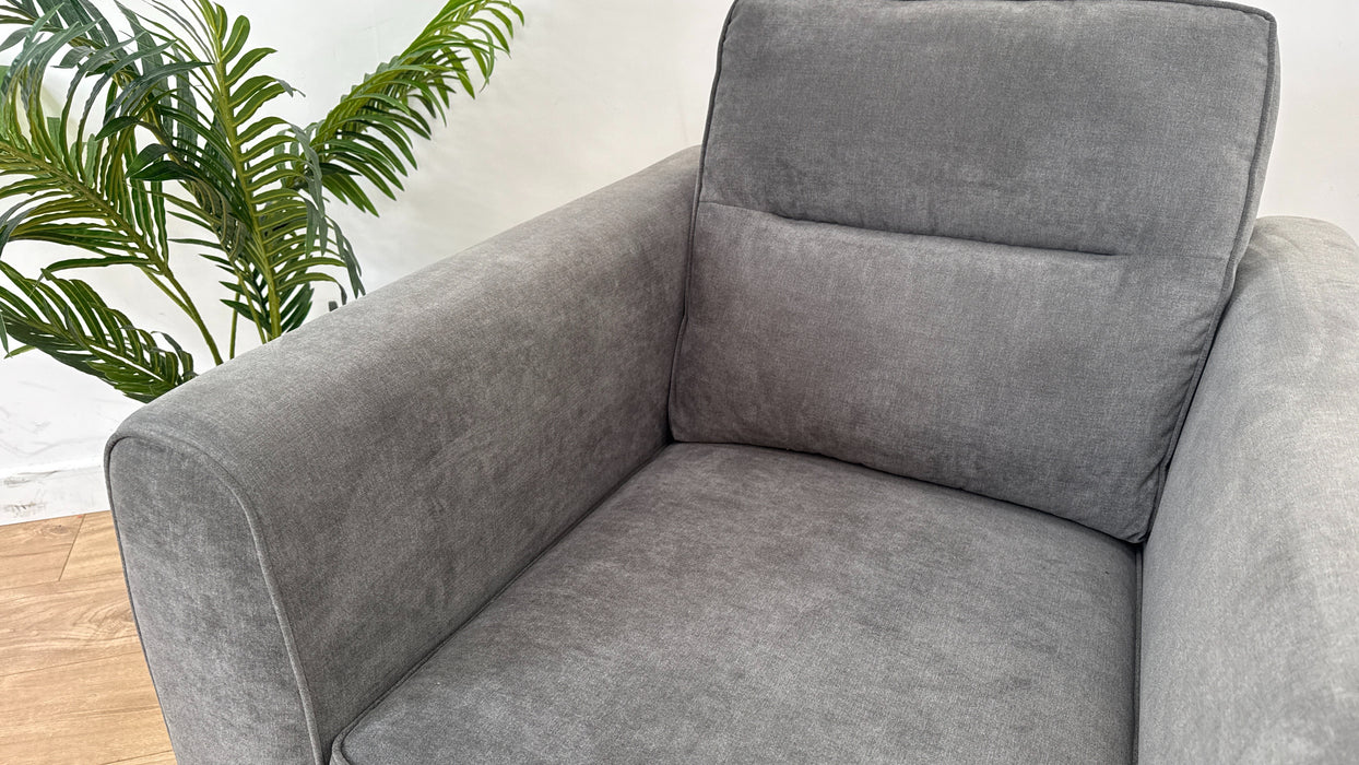 Orlby 1 Seater - Fabric Chair - Grey