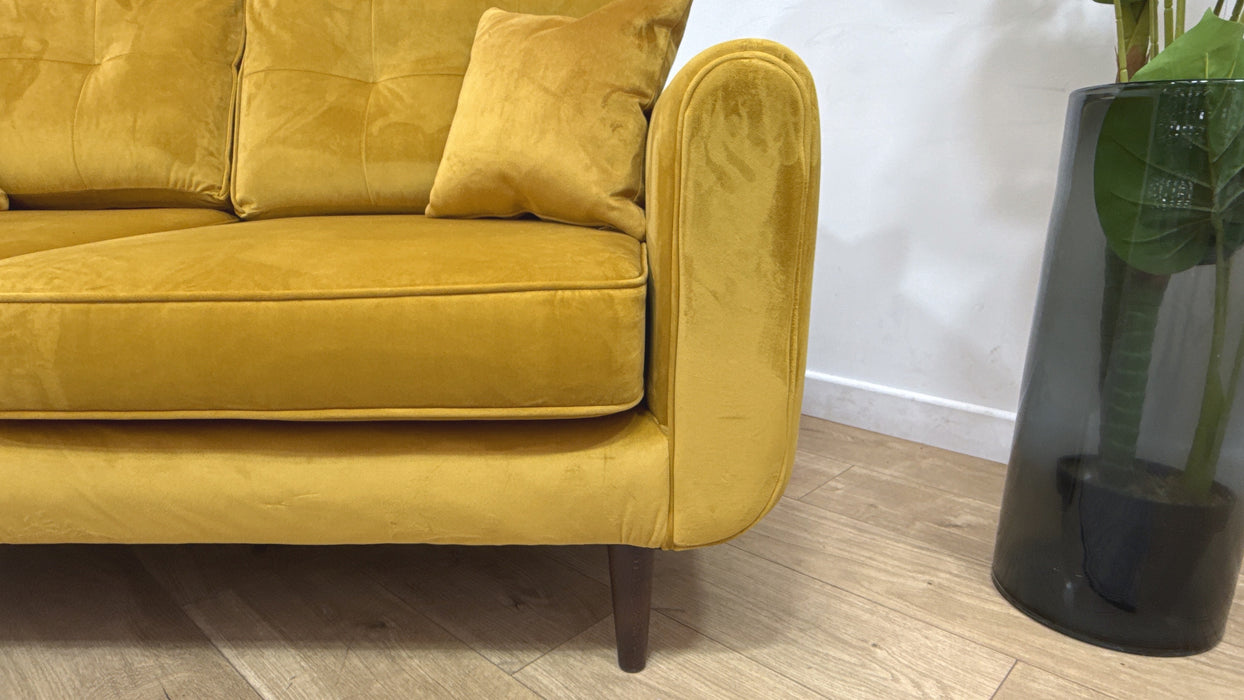 Sofology Islington Fabric 2 Seater in Sleek Mustard