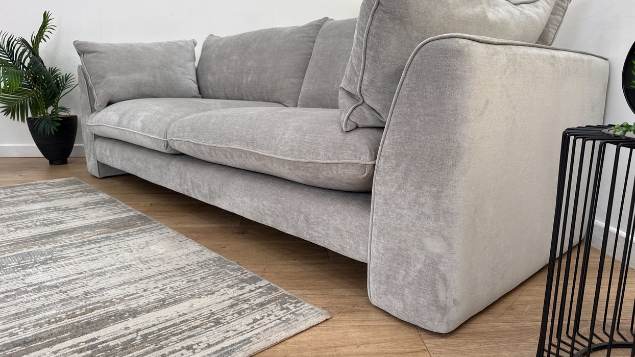 Sofology The Ziggy 4 Seater in Textured Chenille Fabric in Grey