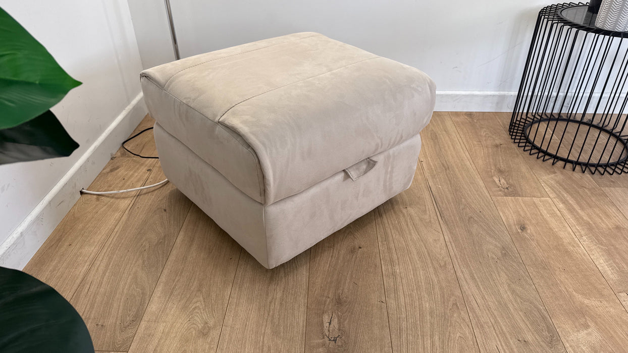 Ezra Footstool - Fabric Storage - Tara Nutmeg