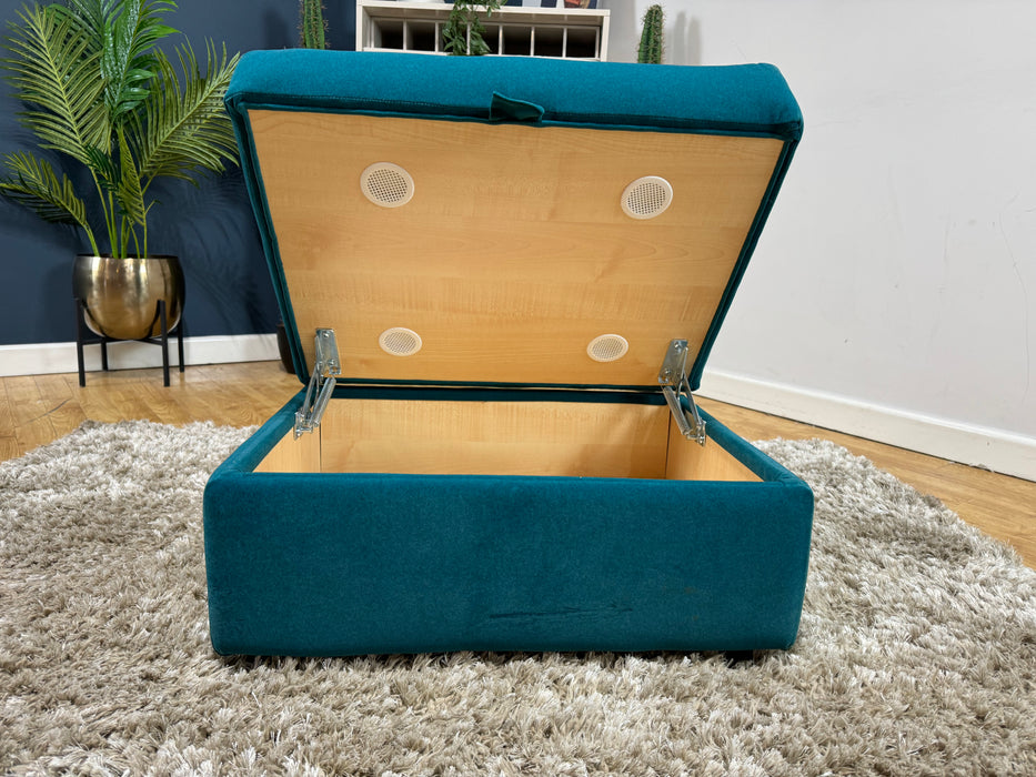 Finchley Storage Footstool Nordic Teal (WA2)