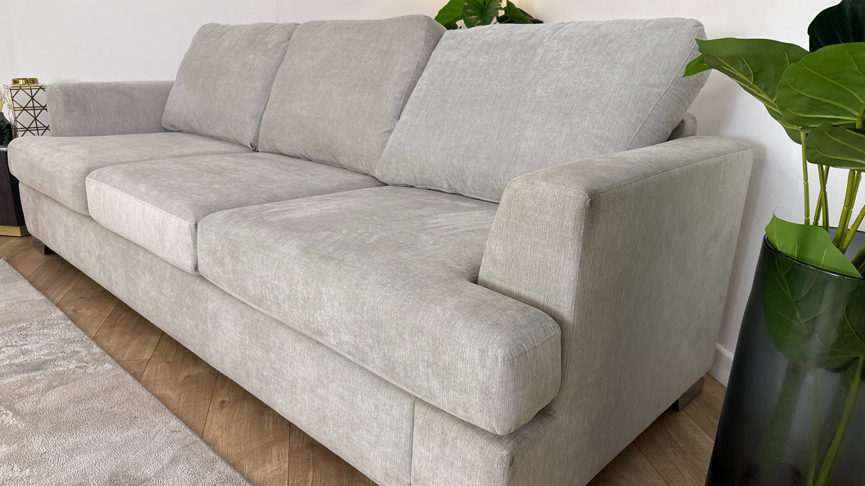 DFS Freya Fabric 4 Seater in Silver