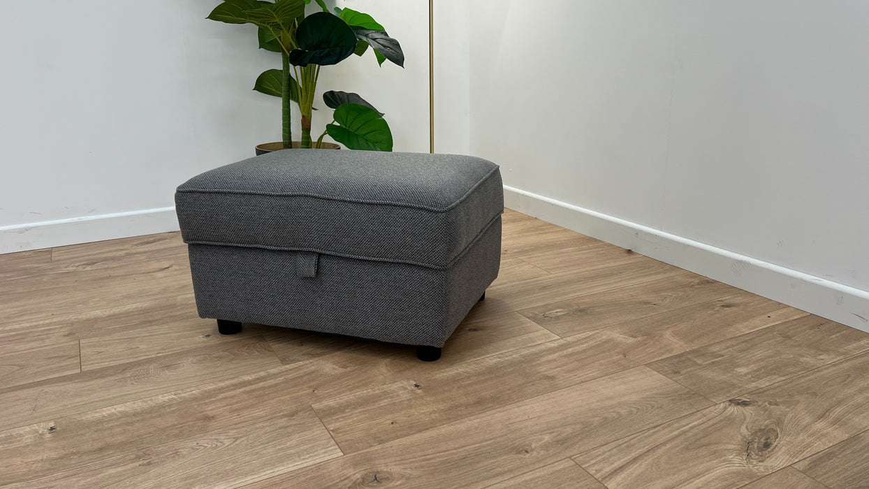 Keswick Storage Footstool - Fabric - Bentley Graphite